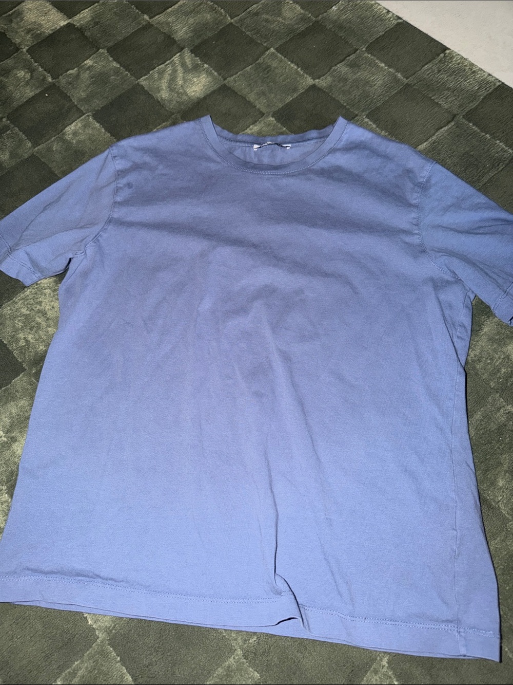 Zara Men's Short-Sleeve Tee in Light Blue